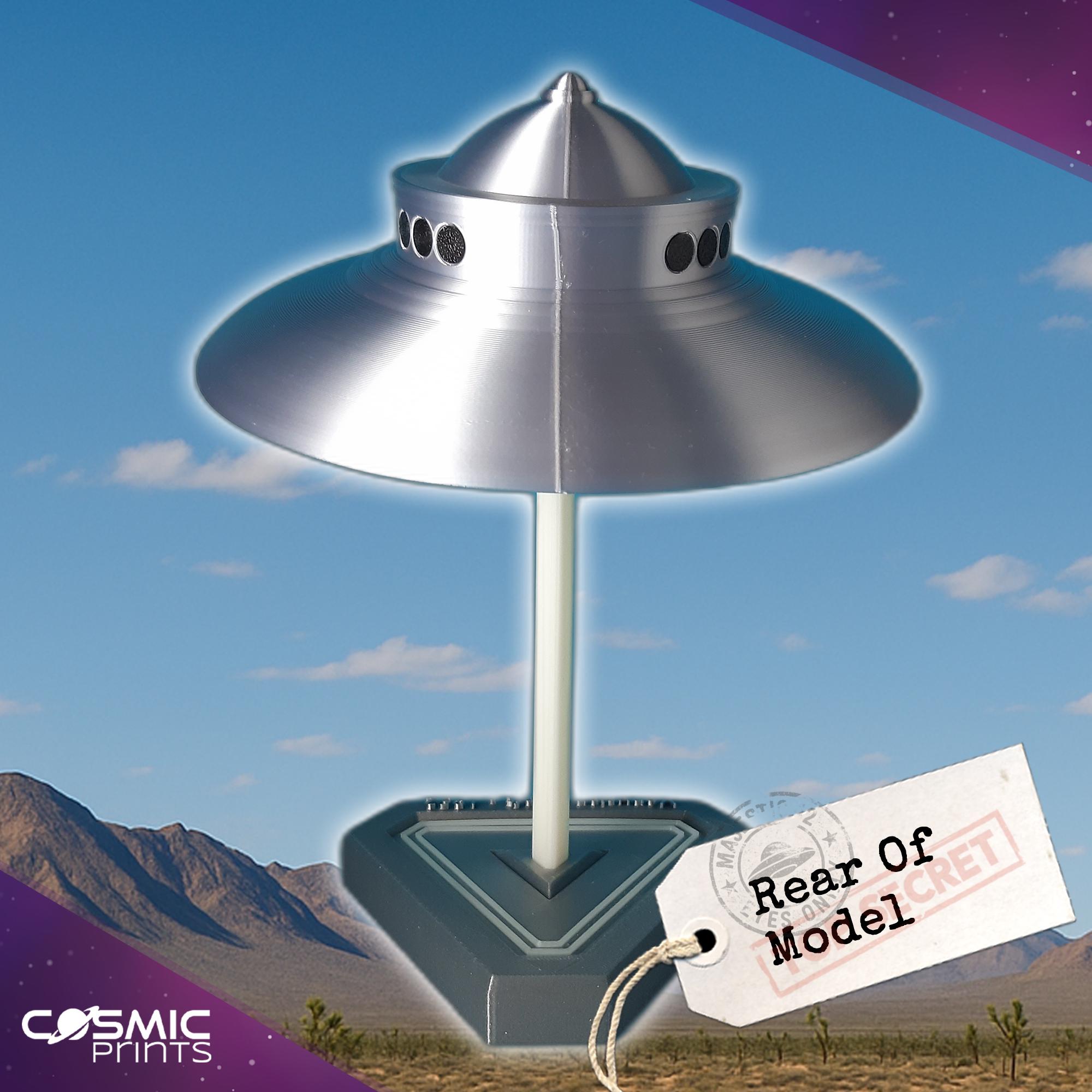 UFO Model / UAP Model With Stand – George Adamski Venusian Craft