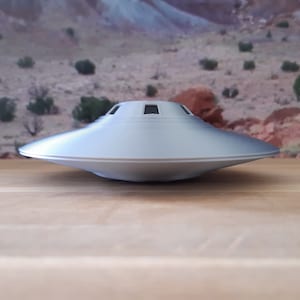 Bob Lazar UFO Model: Area 51 Inspired, 3D Printed Sci-Fi Gift