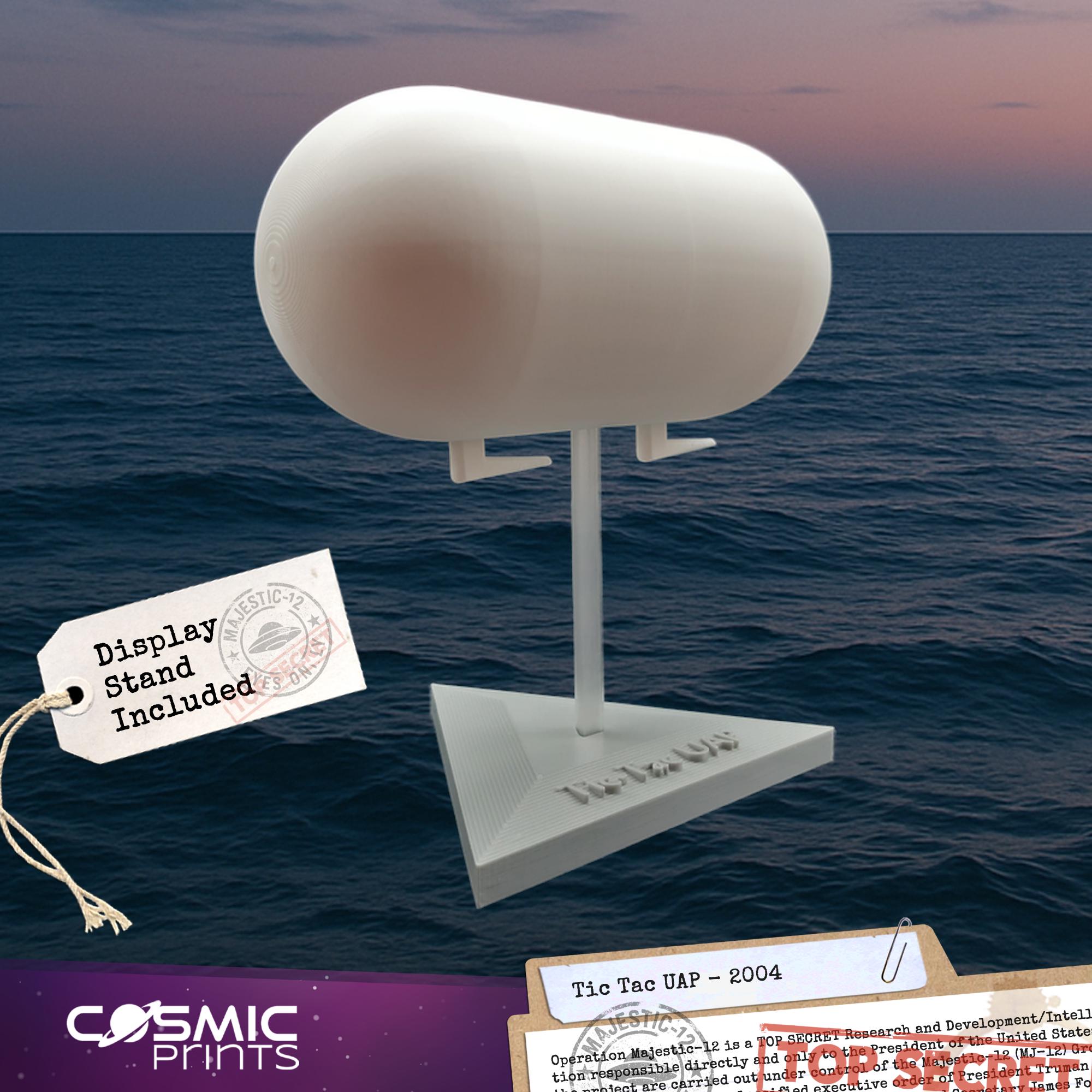 3D Printed Tic Tac UFO Model: 2004 UAP Sighting Collectible - Etsy