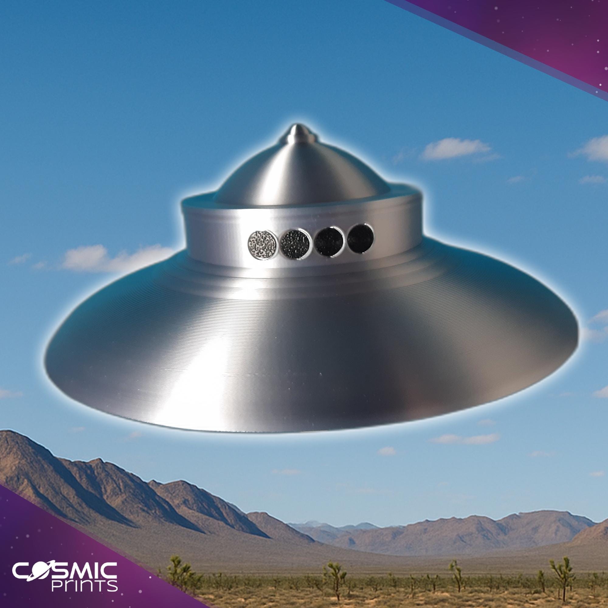 UFO Model / UAP Model With Stand – George Adamski Venusian Craft