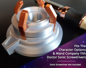 Full Size Sonic Device Stand - Compatible With 11th C/O Sonic - Retro/Sci Fi/Geek Gift - 3D Printed