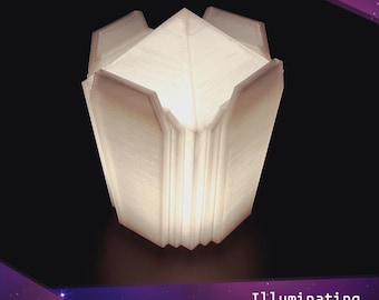 Cristal comunicador luminoso: ideal para cosplay o exhibición del Quinto Doctor Who.