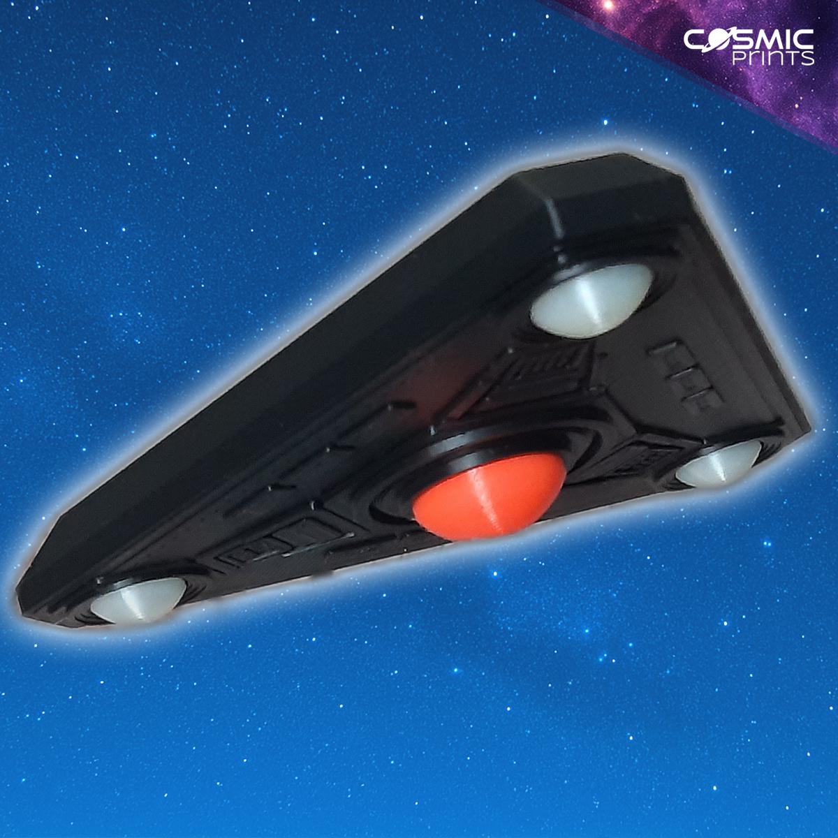 Belgium Wave UFO Model – 1989–1990 UAP Display | 3D Printed UFO