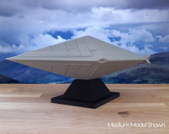 Modelo fotográfico de OVNI de Calvine: retro, ciencia ficción, Área 51, UAP, regalo geek, impresión 3D