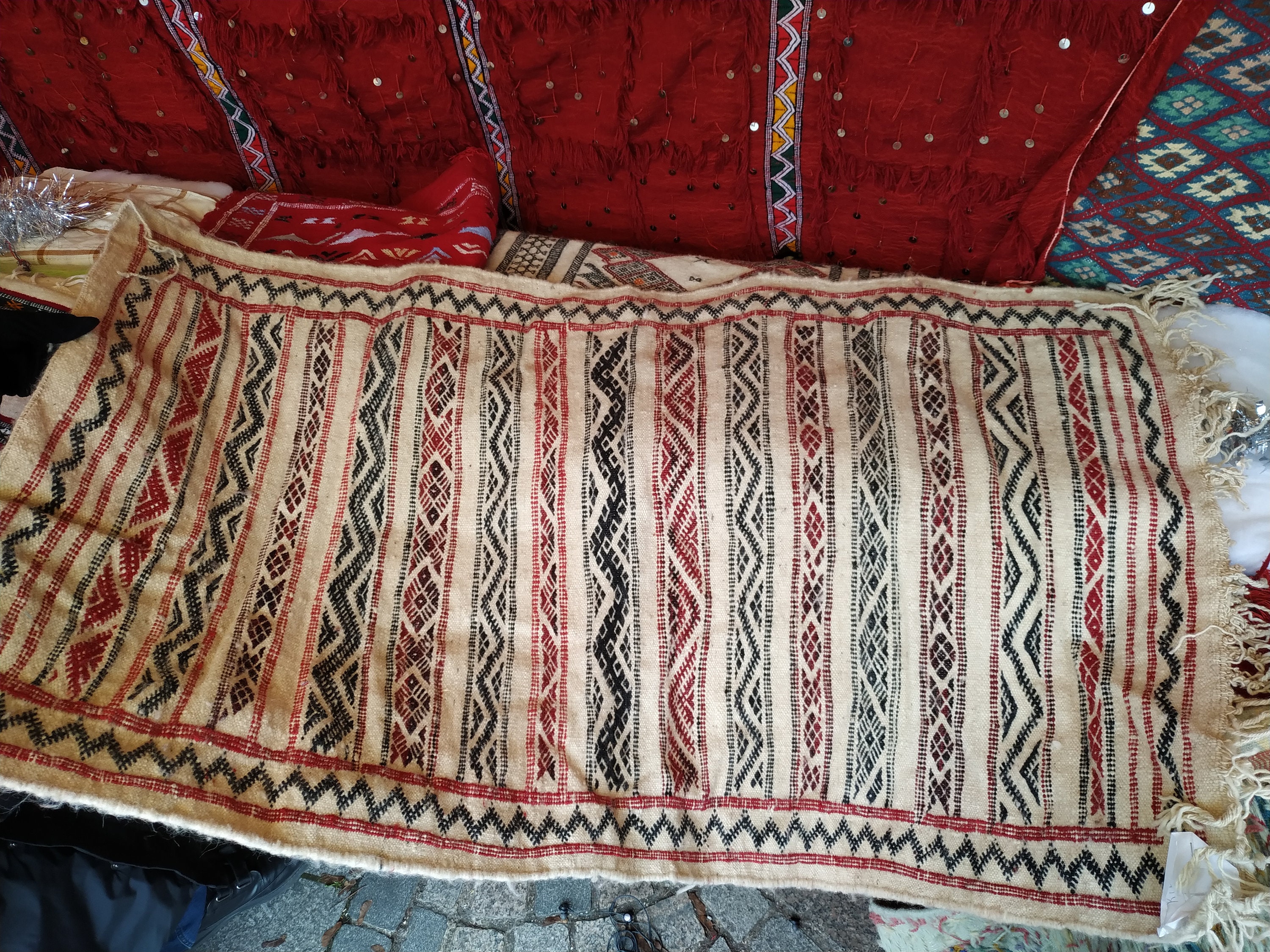 Tapis Orientale Fait Main, Tapis Marocain, Berbère, Berbouche
