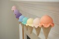 Ice cream garland- ice cream cone - summer garland - birthday garland