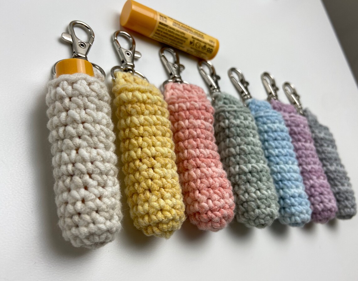 Lip Balm Holder Lip Balm Carrier Lip Balm Cozy Crochet Etsy