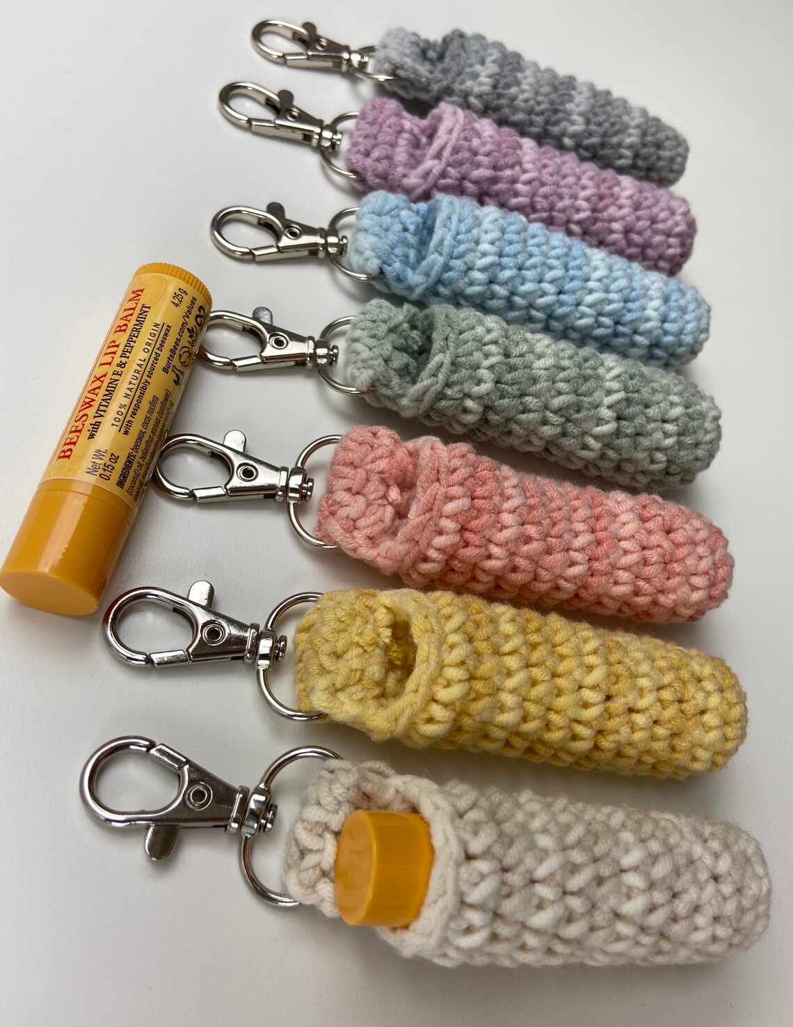 Lip Balm Holder Lip Balm Carrier Lip Balm Cozy Crochet Etsy