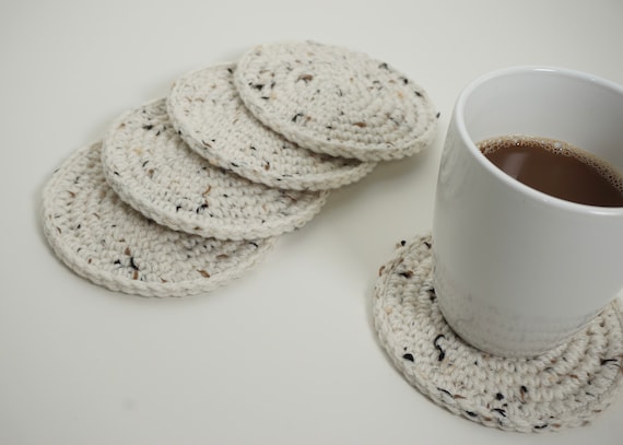 Coasters- crochet coasters- cup holders- handmade coasters - DeEridania