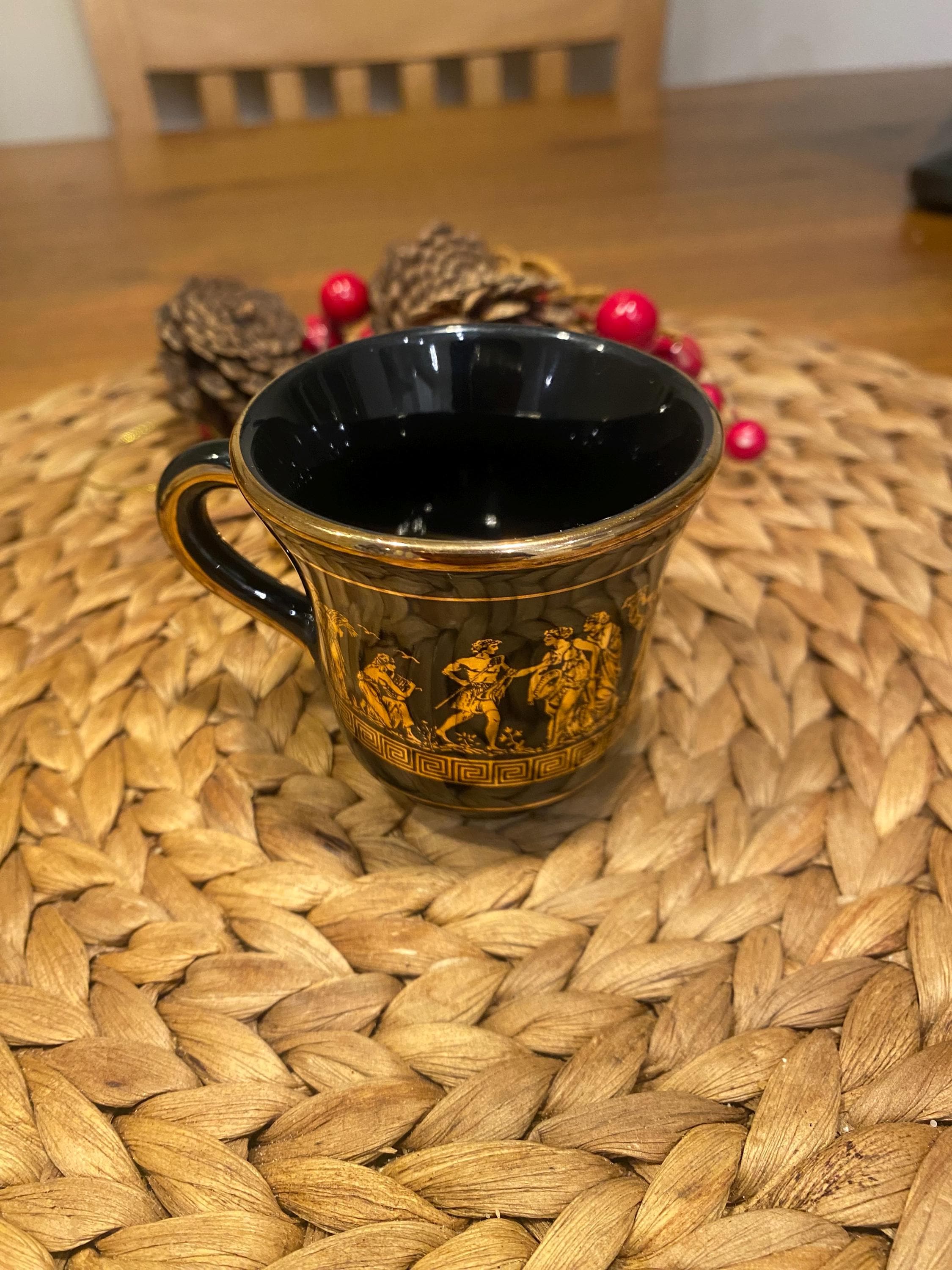 24k gold greek mug - Etsy 日本
