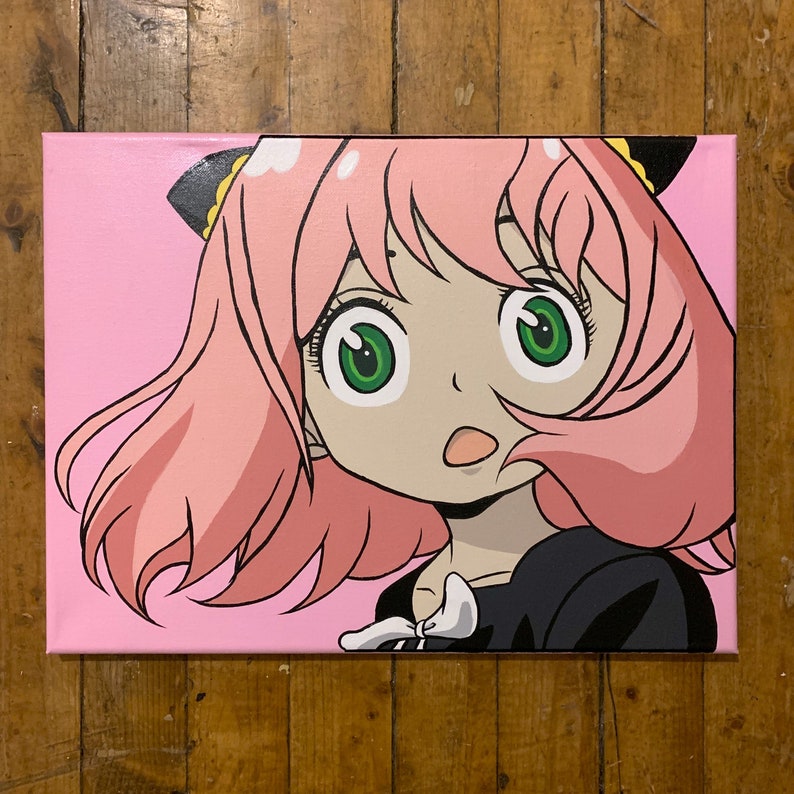 Spyxfamily Anya Handmade Painting Anime Anime Painting Etsy