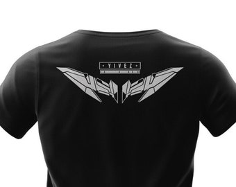 Techwear Modern Animals t-shirt | Cyberpunk black streetwear circuitry minimalistic shirt | Black and white techno music t-shirt