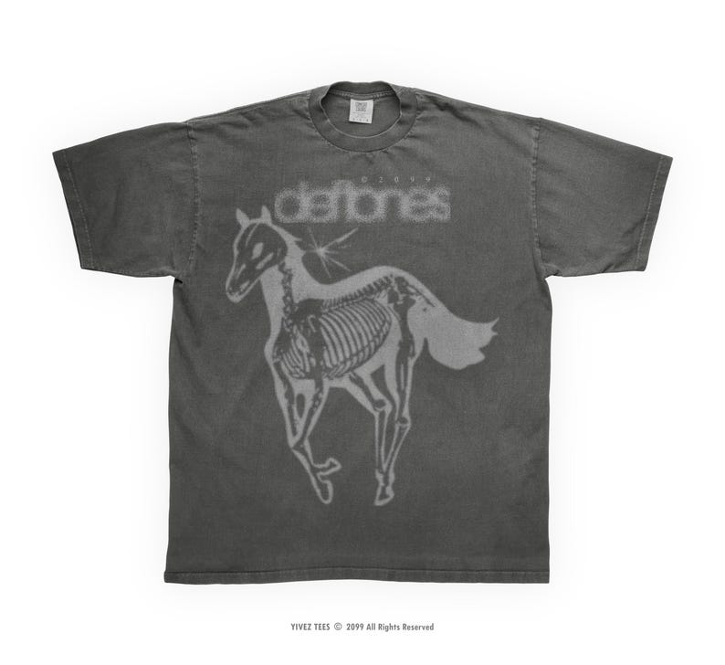 Deftones horse shirt in vintage pepper color