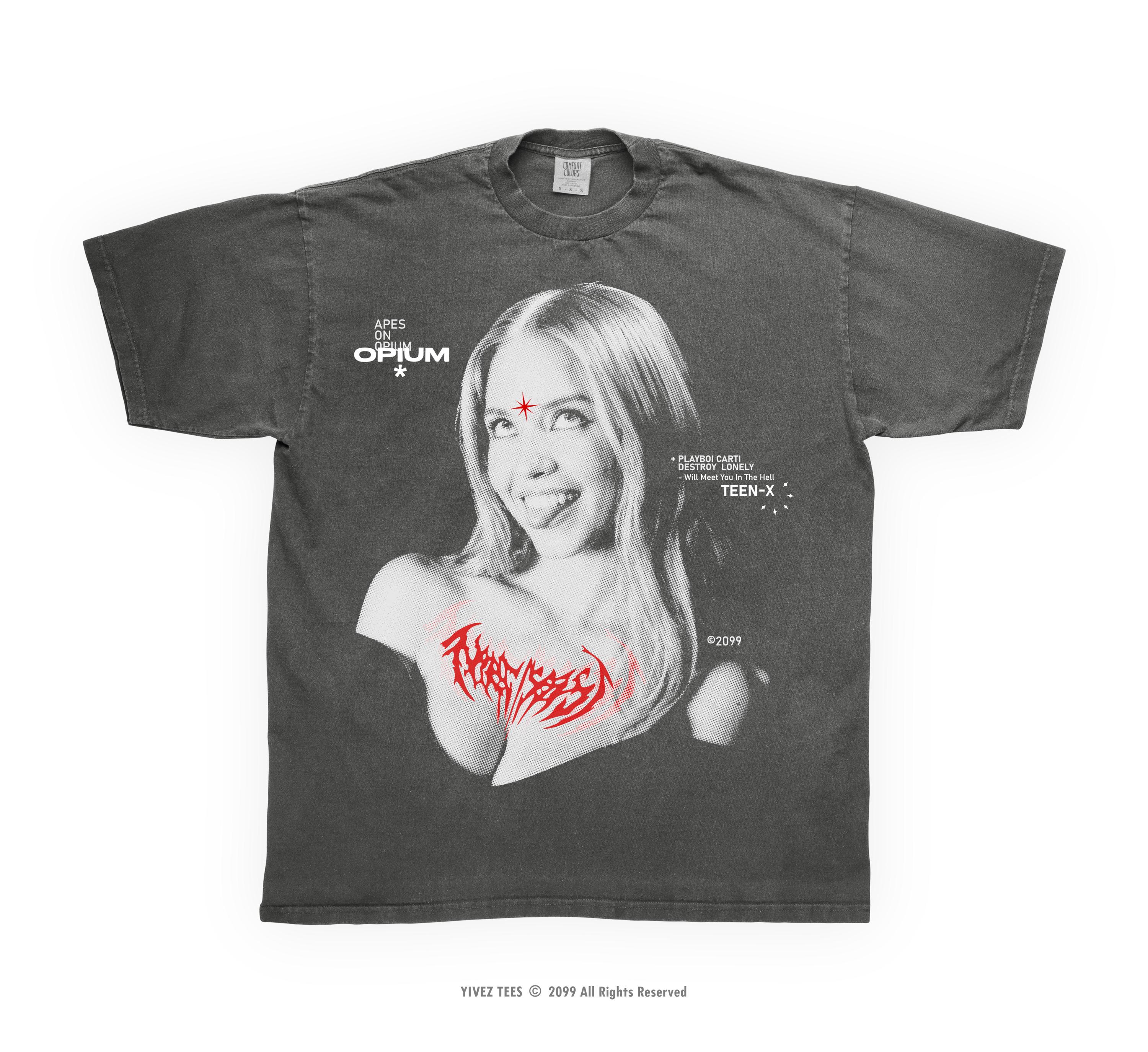 人気が高い Aesthetic Opium Y2k | T-shirt Carson Ken Teen Rap Hip-hop X トップス