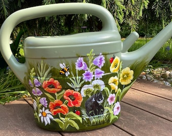 handbemalte Gießkanne 10 Liter