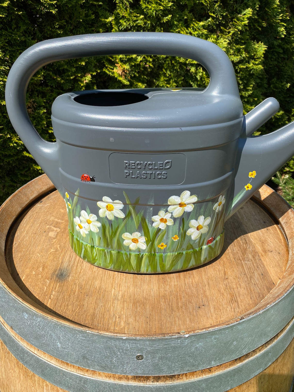 Handbemalte Gießkanne 10 Liter Etsy