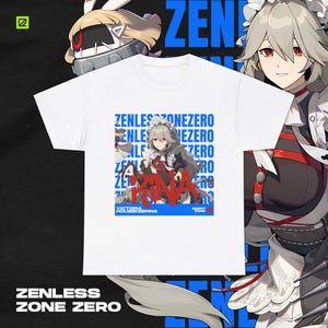 Rina Themed Streetwear Shirt, Zenless Zone Zero, ZZZ, Otaku, Unisex tee, Anime, Apparel, Gamer Merch, Cotton Tee, Great for Gifts