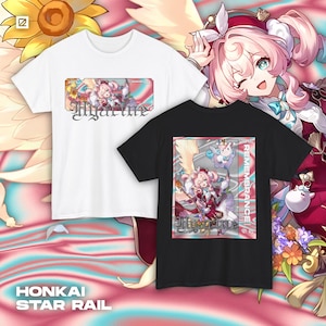 Hyacine Themed Streetwear Shirt, Honkai Star Rail, HSR, Otaku, Unisex tee, Anime, Apparel, Gamer Merch, Cotton Tee, Great for Gifts