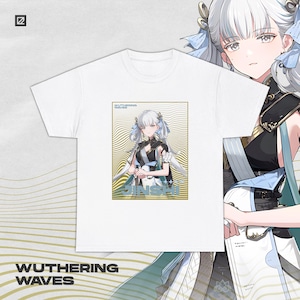Jinshi Wuthering Waves Shirt Gacha Game Merch Fan Shirt Unisex Cotton
