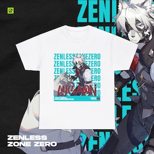 Lycaon Themed Streetwear Shirt, Zenless Zone Zero, ZZZ, Otaku, Unisex tee, Anime, Apparel, Gamer Merch, Cotton Tee, Great for Gifts