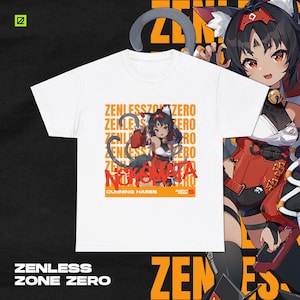 Chemise streetwear sur le thème Nekomata, Zenless Zone Zero, ZZZ, Otaku, t-shirt unisexe, anime, vêtements, gamer merch, t-shirt en coton, idéal pour les cadeaux