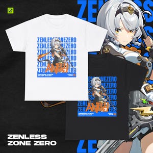 Zenless Zone Zero T-Shirt- SILVER SOLDIER ANBY | Minimalist Fan Shirt Streetwear | Anime Gacha Graphics
