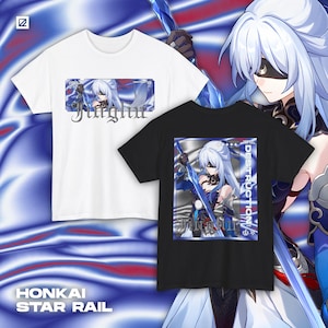 Camiseta de calle con temática de Jingliu, Honkai Star Rail, HSR, Otaku, unisex, anime, ropa, artículos de gamer, camiseta de algodón, ideal para regalar.