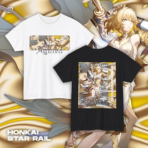 Aglaea Themed Streetwear Shirt, Honkai Star Rail, HSR, Otaku, Unisex tee, Anime, Apparel, Gamer Merch, Cotton Tee, Great for Gifts
