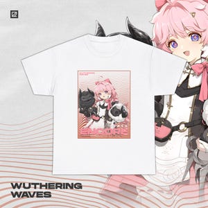 Encore Wuthering Waves Shirt Gacha Game Merch Fan Shirt Unisex Cotton