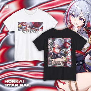 Streetwear-shirt met topaasthema, Honkai Star Rail, HSR, Otaku, uniseks T-shirt, anime, kleding, gamermerchandise, katoenen T-shirt, ideaal voor cadeaus