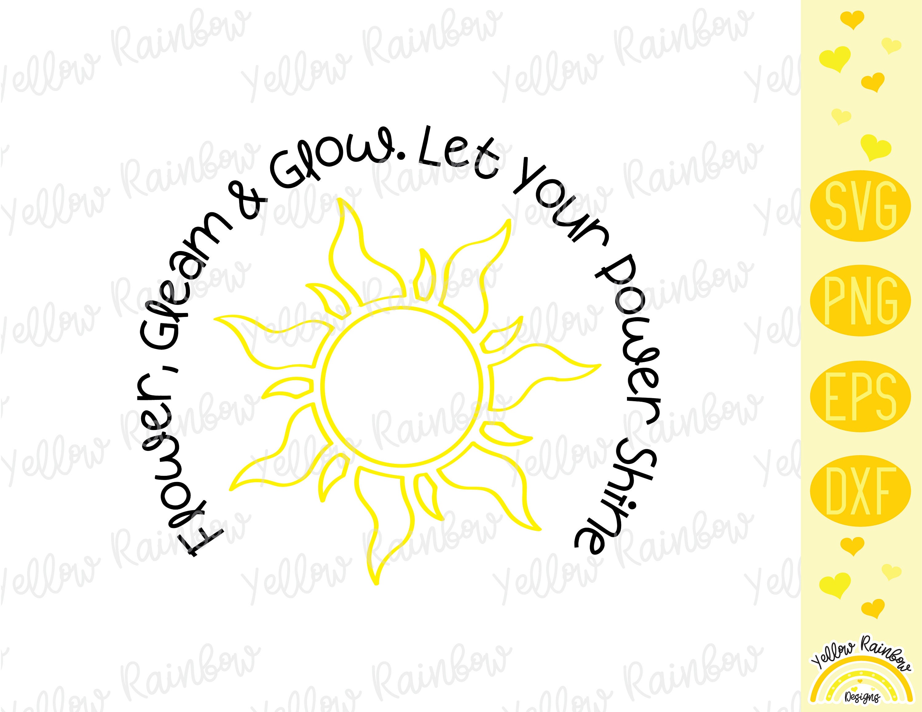 Flower Gleam and Glow SVG Tangled Rapunzel Etsy Australia