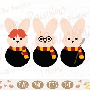 HP Wizard world Peeps, Pattern Decal , Cutting Files in Svg, Eps, Dxf and Png Format, Cricut Silhouette Vinyl Iron On