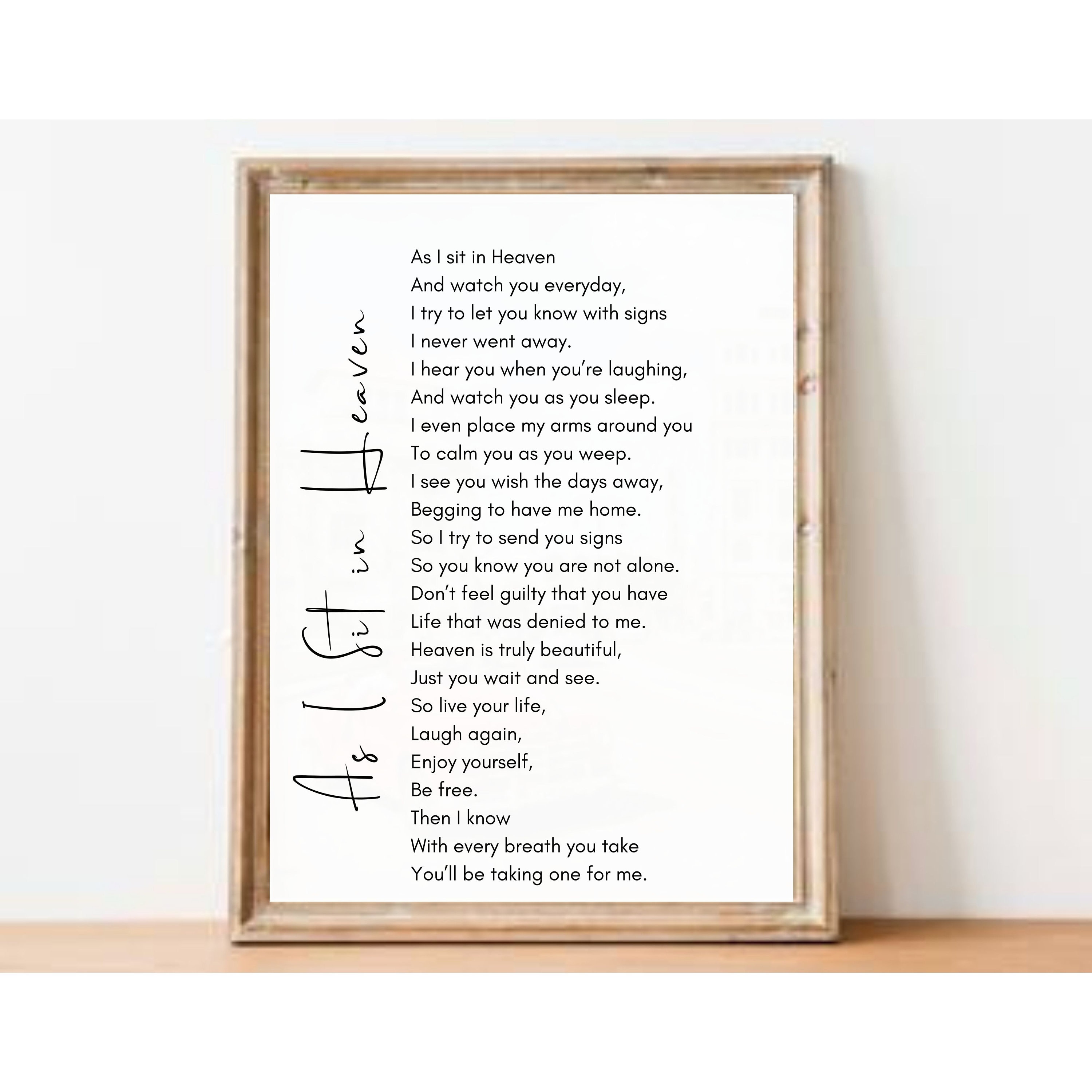 as-i-sit-in-heaven-printable-poem-digital-download-grief-etsy