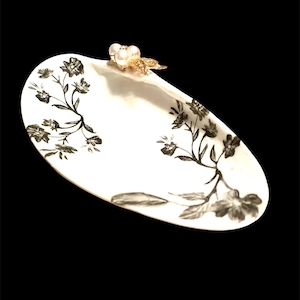 Mothers Day Gift, Decoupage Florida Gulf Sun Ray Venus Clamshell Trinket Tray, Handcrafted Jewelry Dish, Handmade dish, Coastal Decor