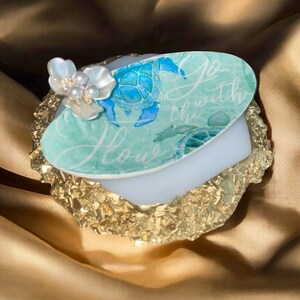 Kit de manualidades con dólares de arena y conchas de Florida para decoupage, regalo de San Valentín, kits de decoupage, kit de bricolaje, regalo de agradecimiento para maestros, kit de manualidades para niños imagen 4