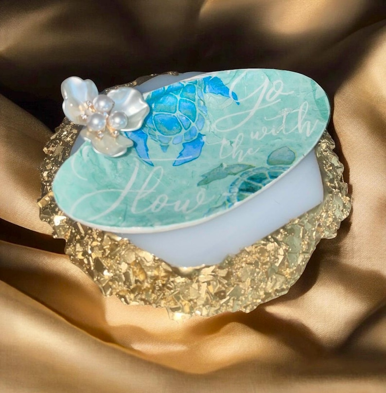 Kit de manualidades con dólares de arena y conchas de Florida para decoupage, regalo de San Valentín, kits de decoupage, kit de bricolaje, regalo de agradecimiento para maestros, kit de manualidades para niños imagen 4