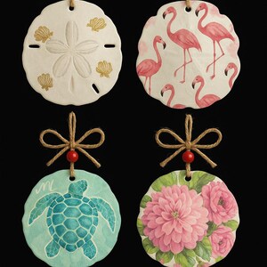 Kit de manualidades con dólares de arena y conchas de Florida para decoupage, regalo de San Valentín, kits de decoupage, kit de bricolaje, regalo de agradecimiento para maestros, kit de manualidades para niños imagen 5