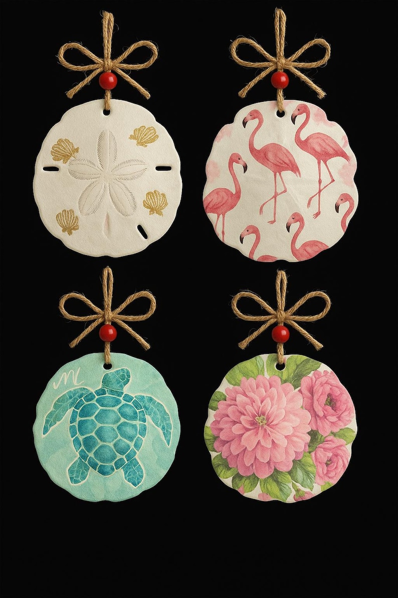 Kit de manualidades con dólares de arena y conchas de Florida para decoupage, regalo de San Valentín, kits de decoupage, kit de bricolaje, regalo de agradecimiento para maestros, kit de manualidades para niños imagen 5
