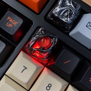 Black Dragon Eye Artisan Keycap SA Height Key Cap for Mechanical Keyboard