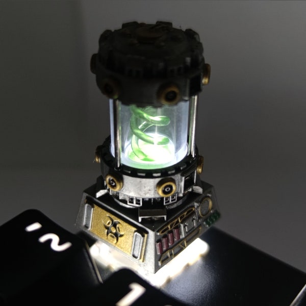 Handmade Resident Evil T-Virus Bottle Artisan Keycap Key Cap for Mechanical Keyboard