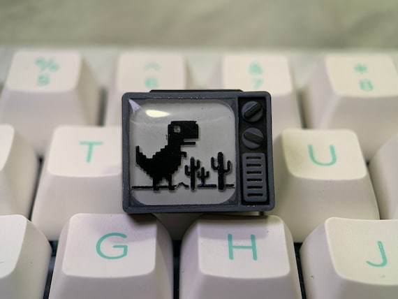 Dino Run Dinosaur Game Chrome Running T-rex Inspired Resin 