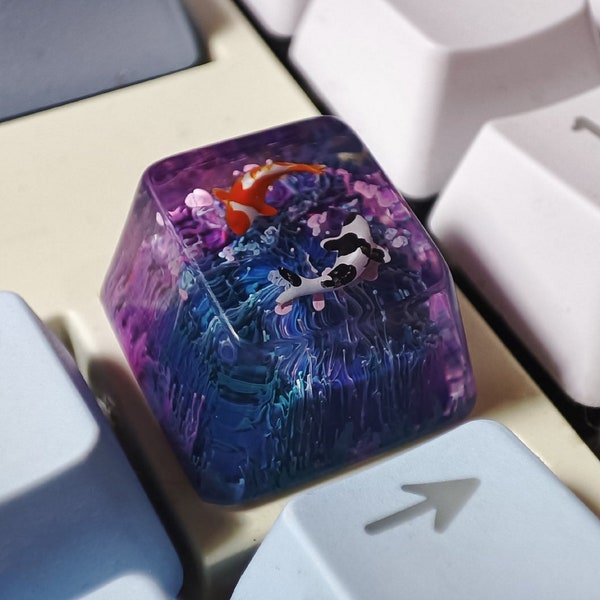 Koi Fish Resin Keycap - Etsy