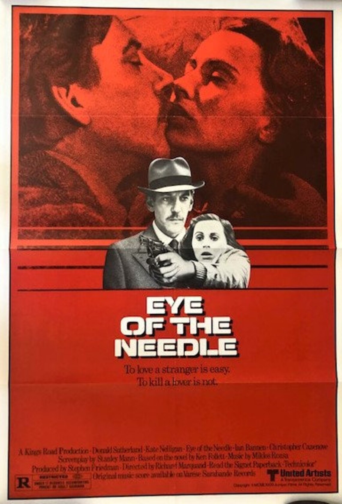 1981 Original Eye of the Needle Movie Poster Etsy