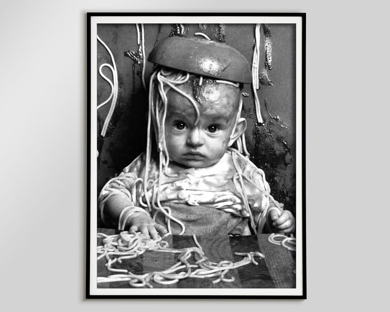 spaghetti print, funny wall art, italian print, kids room decor, pasta poster, kitchen wall decor, digital download, dinning room decor, spaghetti poster, funny poster, pasta print, eating spaghetti, restaurant decor