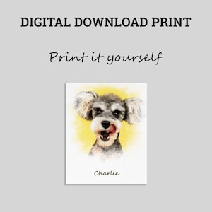 a picture of a dog with the words print it yourself