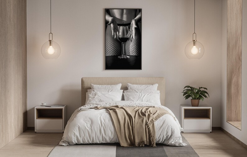 red wine print, black and white, feminist poster, bar cart print, alcohol wall art, teen girl room decor, sexy wall art, woman drinking wine, wine wall art, wine poster, bar wall art, bar poster, wine glass print
