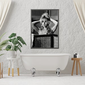 brigitte bardot, photo print, black and white, vintage wall art, fashion photography, old hollywood decor, teen girl room decor, girls bedroom print, glam wall art, fashion poster, vintage poster, hollywood prints, digital download