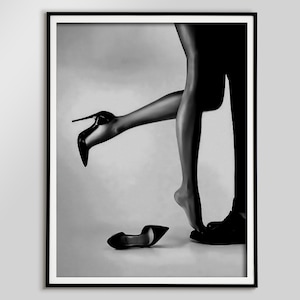 Feminist High Heels Print: Chic Fashion Poster, Teen Girl Room Decor (Digital Download)