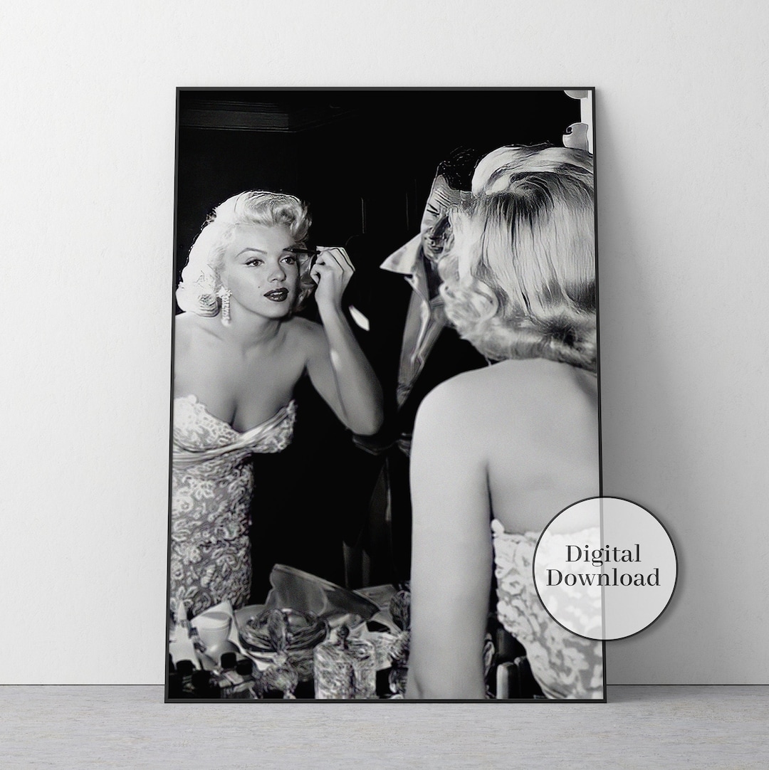 Marilyn Monroe Wall Art Print, Vintage Movie Poster, Old Hollywood Wall ...