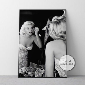 Marilyn Monroe Wall Art Print, Vintage Movie Poster, Old Hollywood Wall Decor, Feminist Wall Art, Old Movie, Fashion Prints, Girl Room Decor